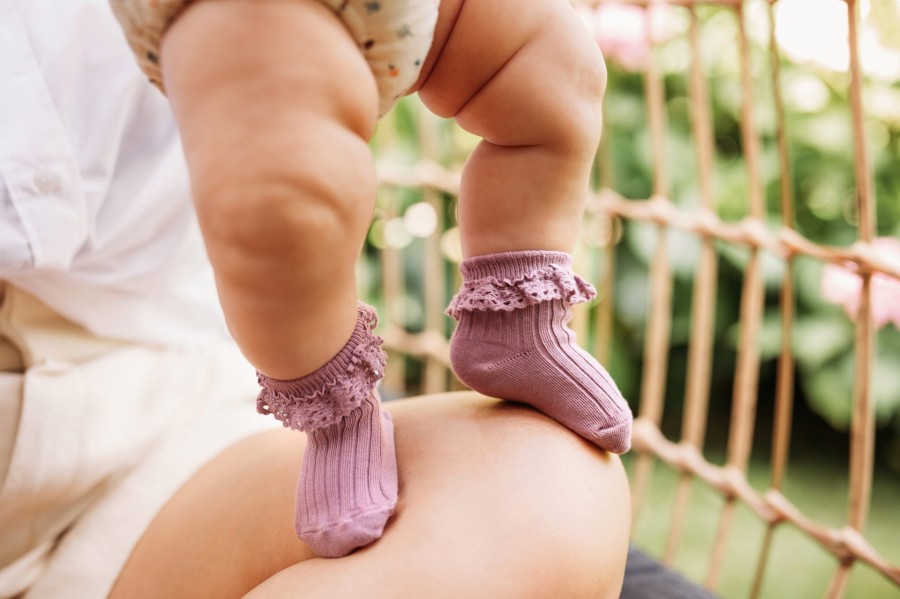 Skarpetki Mono Baby brudny róż, rozmiary / Mama's Feet