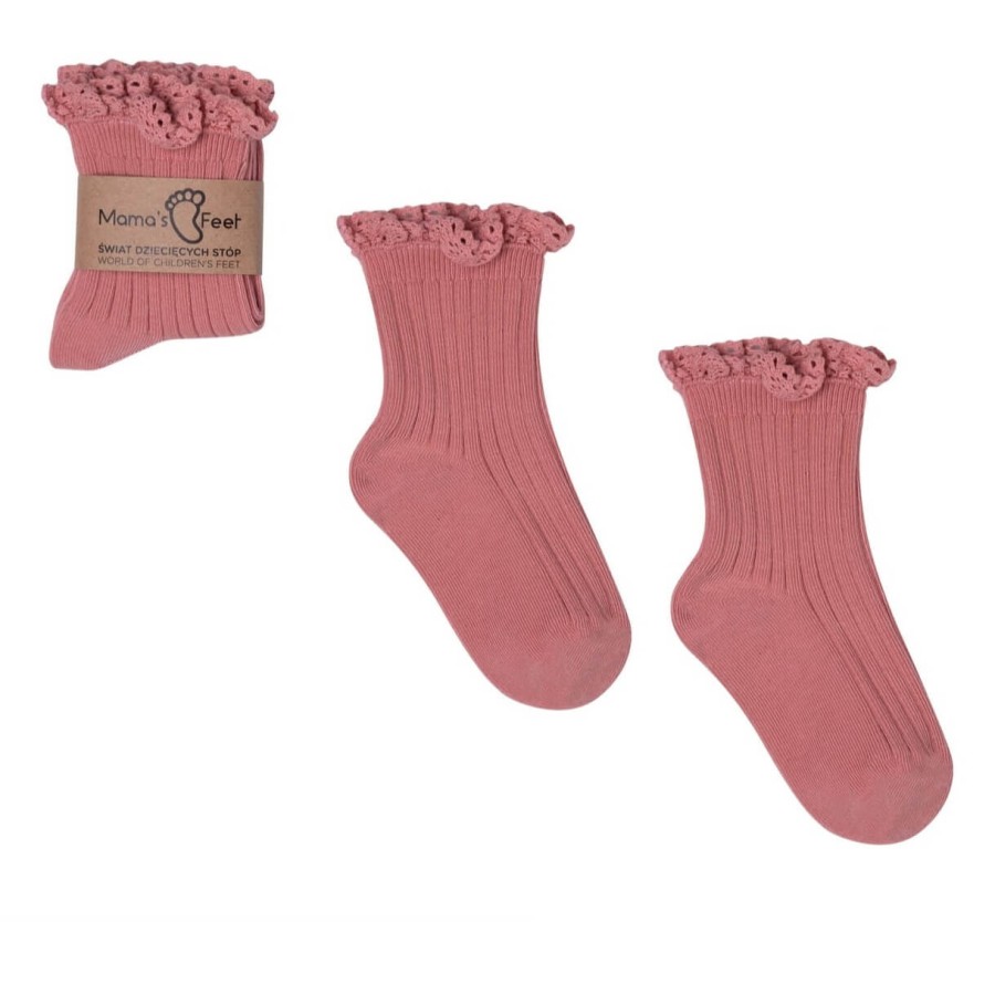 Skarpetki Mono Baby brudny róż, rozmiary / Mama's Feet