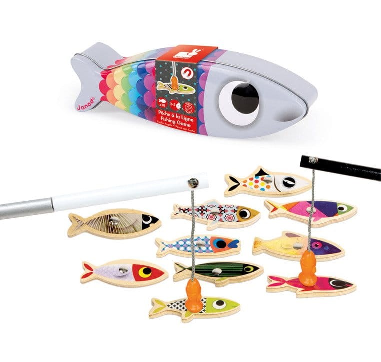 Zestaw magnetyczny do łowienia 10 rybek Sardynka / Janod