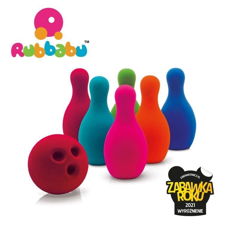 Zestaw do gry w kręgle sensoryczny / Rubbabu