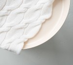 Kocyk z wełny merino - kokos, kolekcja PREMIUM / Lullalove