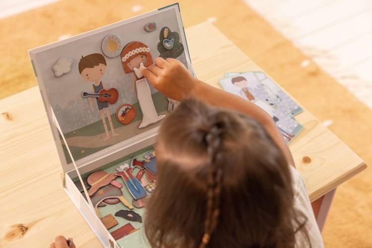 Zestaw magnesów Rosa & Jim / Little Dutch