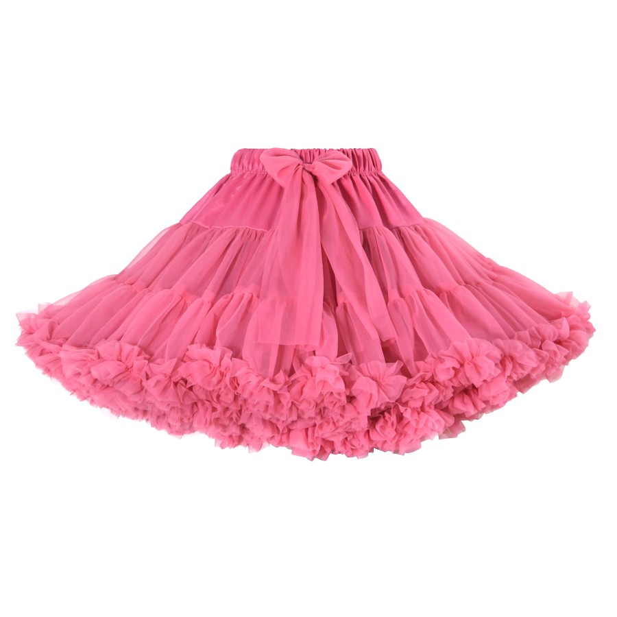 Spódnica Pettiskirt - szminkowy róż RÓŻNE ROZMIARY / Manufaktura Falbanek