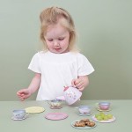 Zestaw metalowy Tea set Flowers & Butterflies 13 elementów / Little Dutch