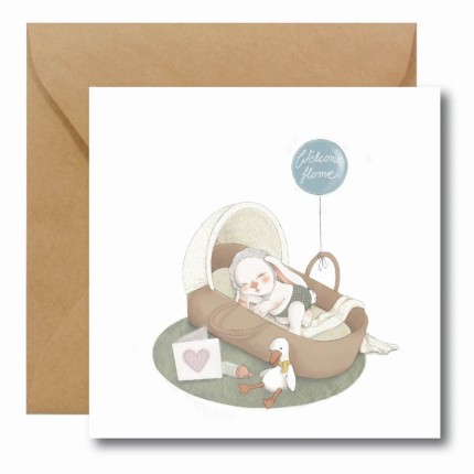 Kartka okolicznościowa Witaj w domu / Hi Little