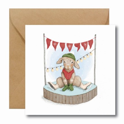 Kartka świąteczna Kózka / Hi Little