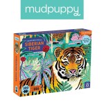 Puzzle edukacyjne Zagrożone gatunki - Tygrys syberyjski 300 elementów 7+ / Mudpuppy