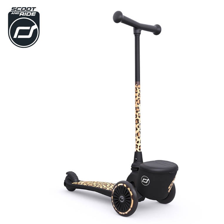 Highwaykick 2 Lifestyle Hulajnoga trójkołowa balansowa z zamykanym schowkiem 2+ Leopard / Scootandride