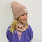 Zimowy komplet dziergany Knitted Beige / UL&KA