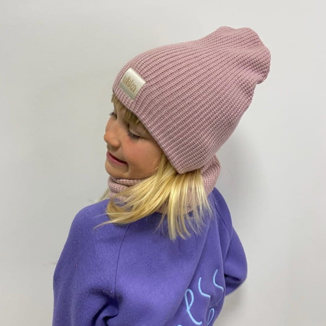 Zimowy komplet dziergany Knitted Powder / UL&KA