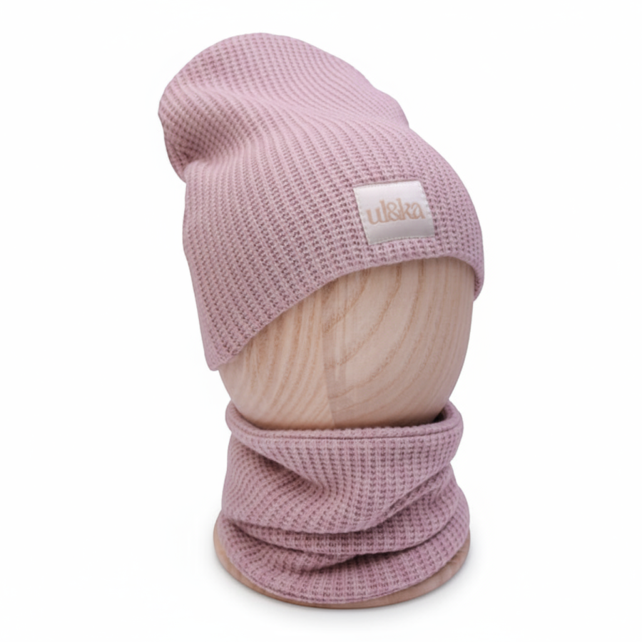 Zimowy komplet dziergany Knitted Powder / UL&KA