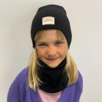 Zimowy komplet dziergany Knitted Black / UL&KA