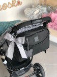 Organizer/ torba do wózka – MAJA głęboka czerń / Beztroska