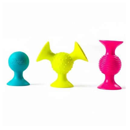 Bobo Przyssawki. 3 Grzechotki. PipSquigz. / Fat Brain Toys FA089-1