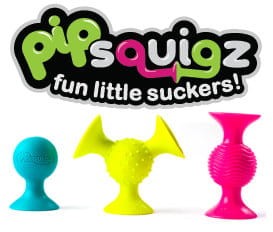 Bobo Przyssawki. 3 Grzechotki. PipSquigz. / Fat Brain Toys