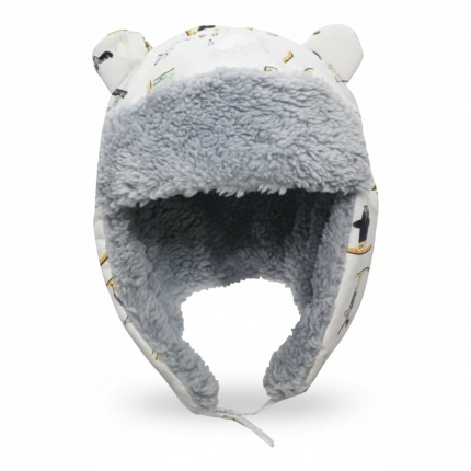 Czapka dziecięca zimowa wodoodporna Narciarze 4-6 lat / FlapJack