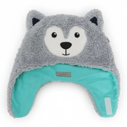 Dwustronna czapka zimowa Wilk i Narciarz / FlapJack