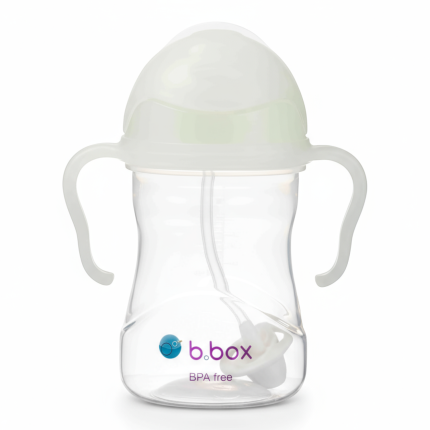 Bidon ze słomką 240 ml, ŚWIECĄCY Glow in the dark / b.box