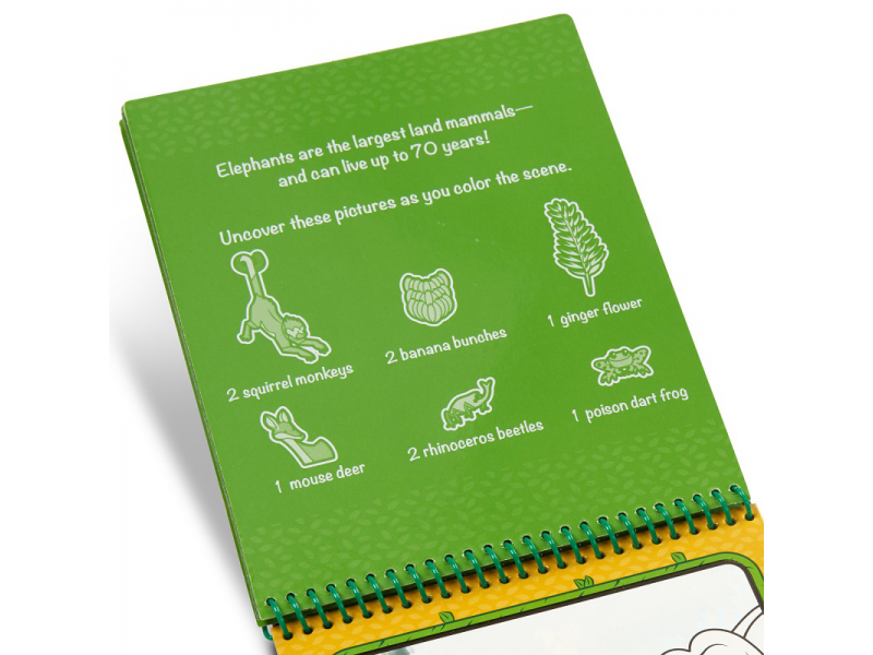 Melissa and Doug, Wielorazowa Wodna Kolorowanka WATER WOW Dżungla