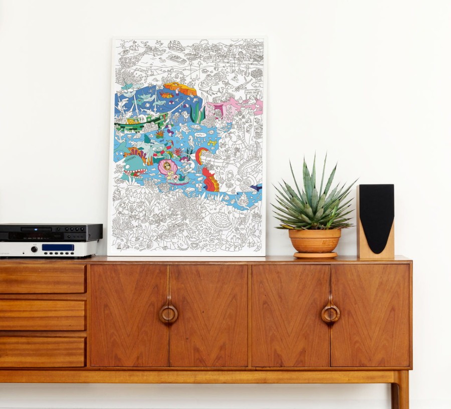 Kolorowanka 100x70cm OCEAN / OMY