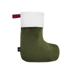 Świąteczna skarpeta Minky - zielona / Kidspace