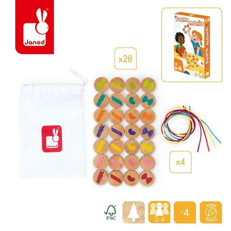 Gra pamięciowa Pasta mania 4+ / Janod