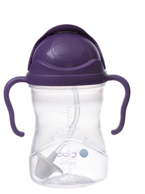 Bidon ze słomką 240 ml, WINOGRONOWY / b.box