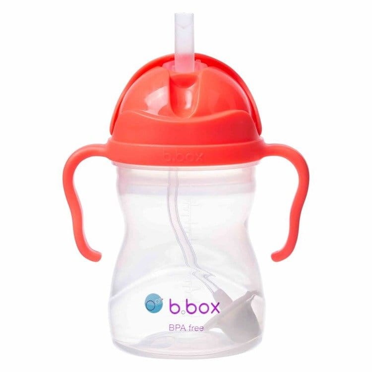 Bidon ze słomką 240 ml, ARBUZOWY / b.box