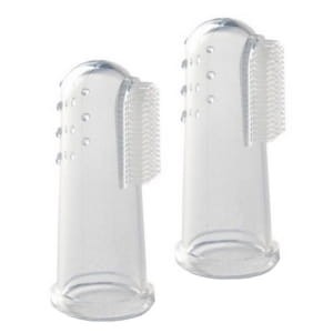 Szczoteczka Silikonowa na Palec do Czyszczenia Ząbków 6-12 m-cy, 2-pack / Jack N'Jill
