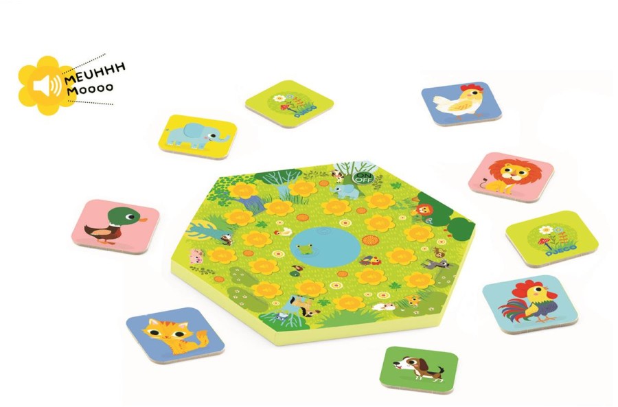 Gra planszowa MEMO MEUUUH z dźwiękiem / Djeco