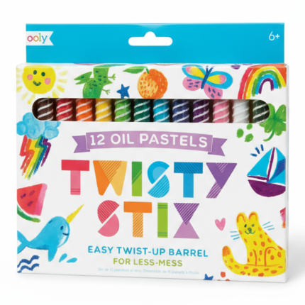 Kredki olejne wykręcane pastele 12 szt. Twisty Stix / Ooly 133-095