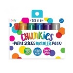 arba w kredce 6 szt., Chunkies Paint Sticks - Metaliczne / Ooly