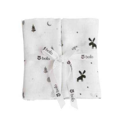 2pak pieluszek muślinowych 70x70cm – zima / Bolo