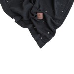 Kocyk bawełniany 80×100 – grafitowy