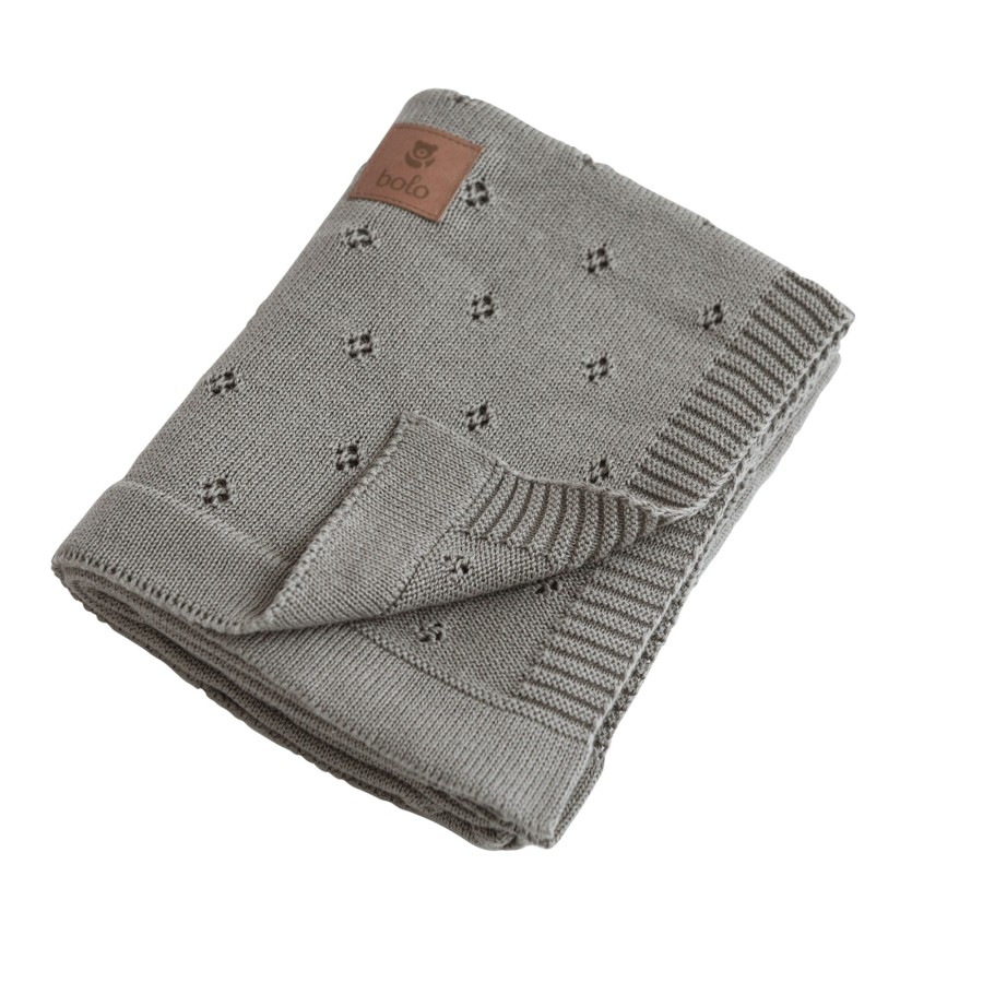 Kocyk bawełniany 80×100 – szary