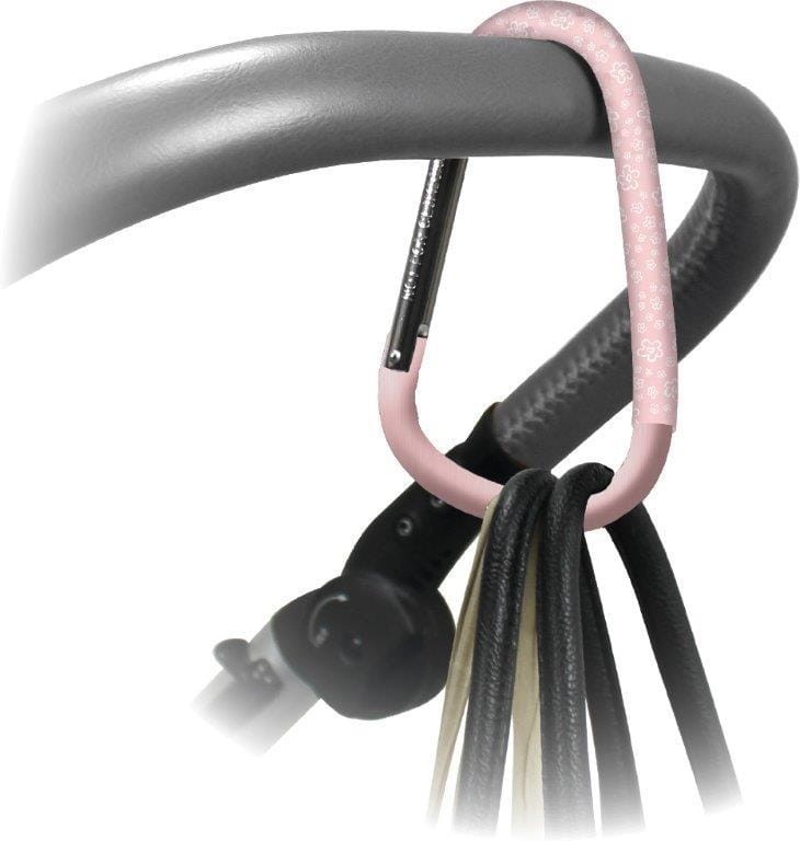 Haczyk zaczep otwierany do wózka Floral Pink / Dooky