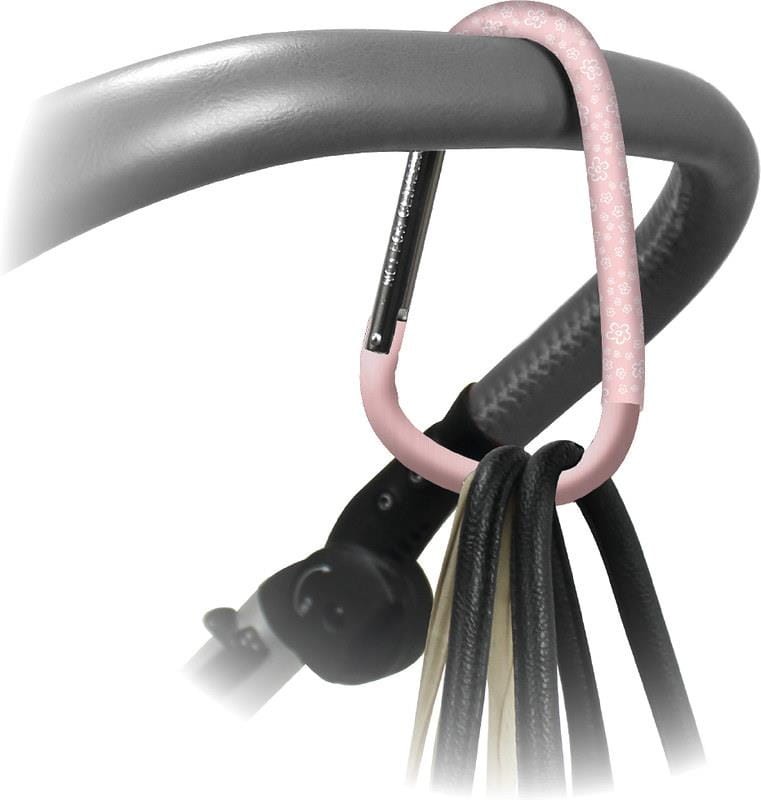 Haczyk zaczep otwierany do wózka Floral Pink / Dooky