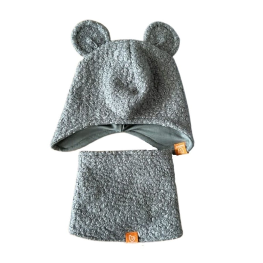 Wełniany zestaw zimowy - ciemna oliwka, rozmiary / benni