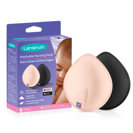 Wkładki laktacyjne wielorazowego użytku w kolorach, 8szt. / Lansinoh