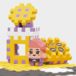 Klocki MINI Waffle City Street 280 el. / Marioinex