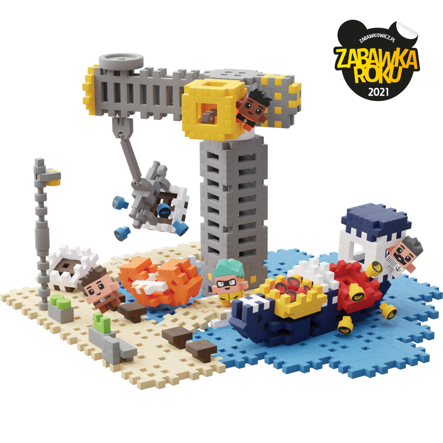 Klocki MINI Waffle City Port 248 el. / Marioinex