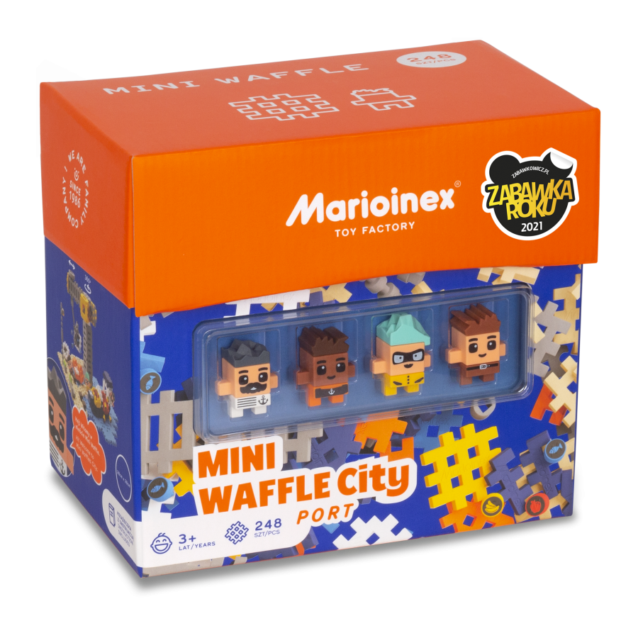 Klocki MINI Waffle City Port 248 el. / Marioinex