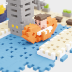 Klocki MINI Waffle City Port 248 el. / Marioinex