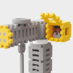 Klocki MINI Waffle City Port 248 el. / Marioinex