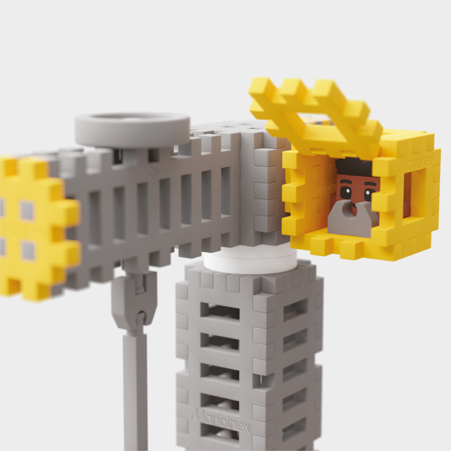 Klocki MINI Waffle City Port 248 el. / Marioinex