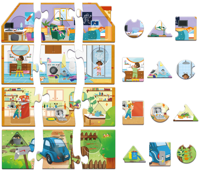 Puzzle edukacyjne dla dzieci My Eco House / Adventerra Games