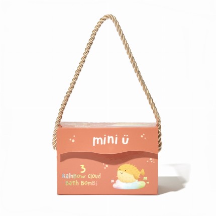 Tęczowe chmurki do kąpieli dla dzieci, 3 x 130g / Miniu