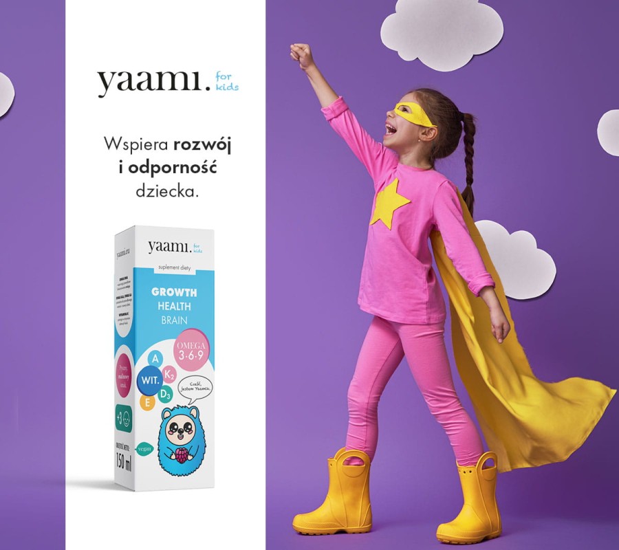 Suplement dla dzieci - rozwój i odporność / Yaami for kids