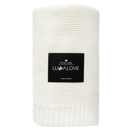 Duży koc bambusowy 120x100 cm - kokos / Lullalove