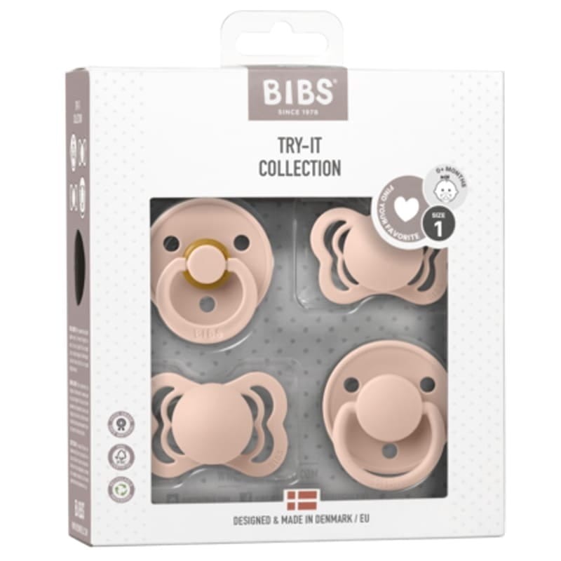 BIBS TRY-IT PACK - BLUSH zestaw prezentowy smoczków niemowlęcych